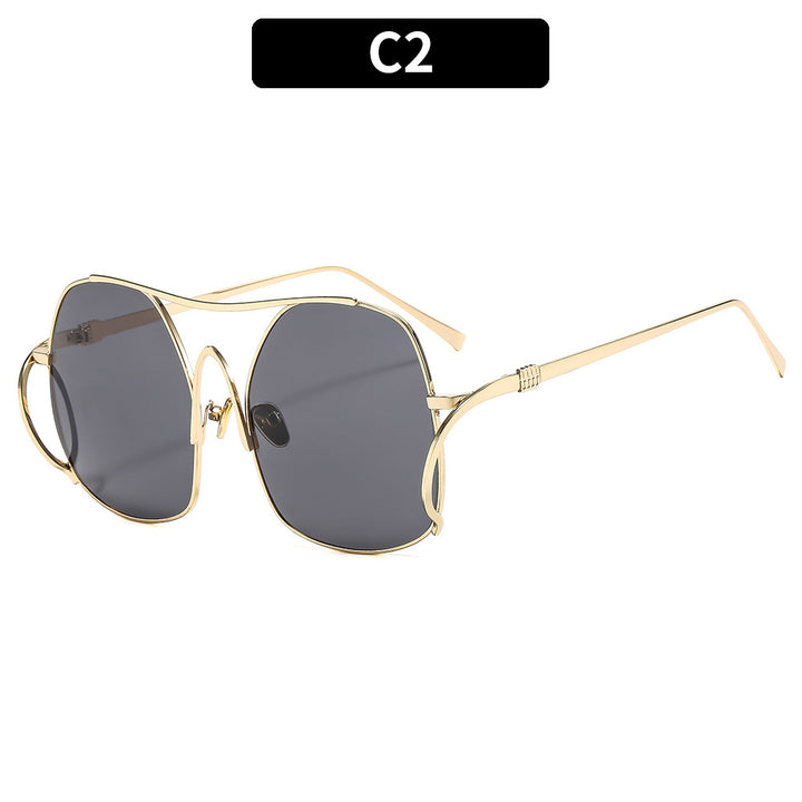 Stylish Oversized Hexagonal Sunglasses