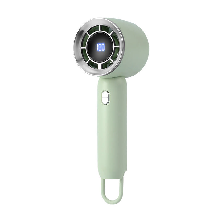 Ladies portable cooling fan with digital display Bowlift
