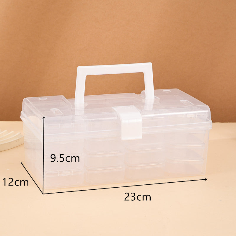 Multi-Sectional Craft Tool Storage Box Bowlift