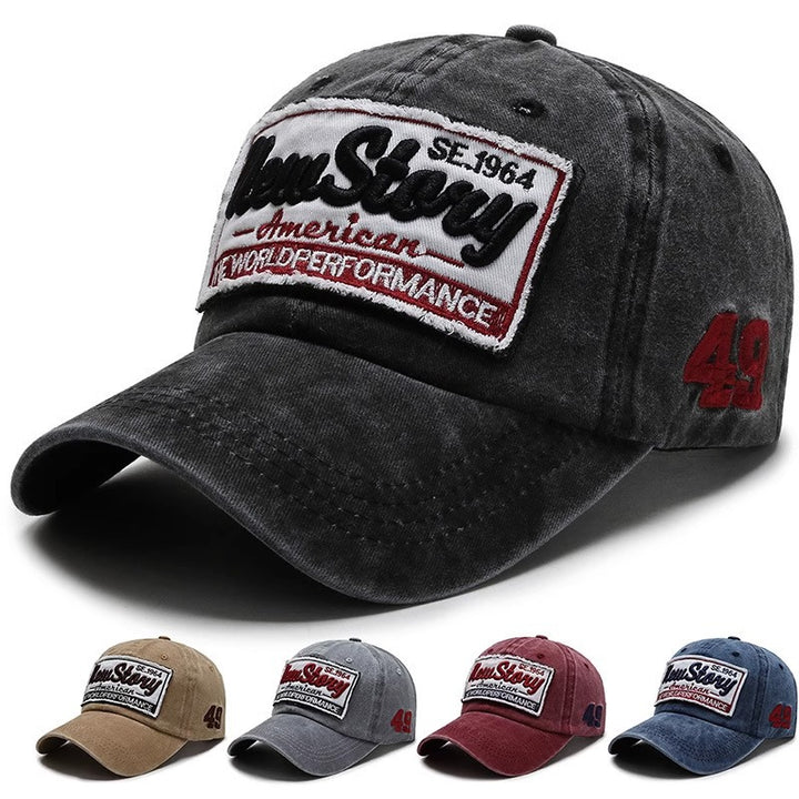 Men's Vintage-Inspired Embroidered Casual Cap Bowlift