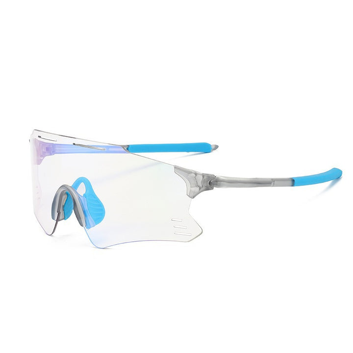 Unisex nan sporty sunglasses with a single-piece visor polarized lenses non-slip nose pad Bowlift