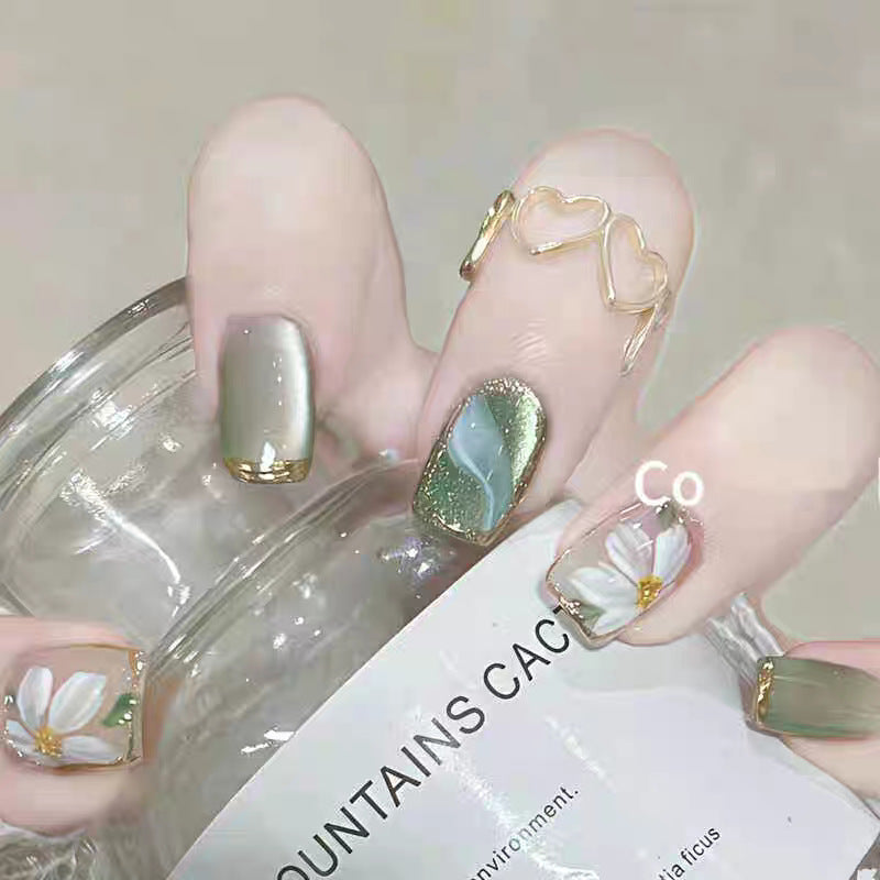 Luxury Ombre Leopard Print Press-On Nail Set Bowlift