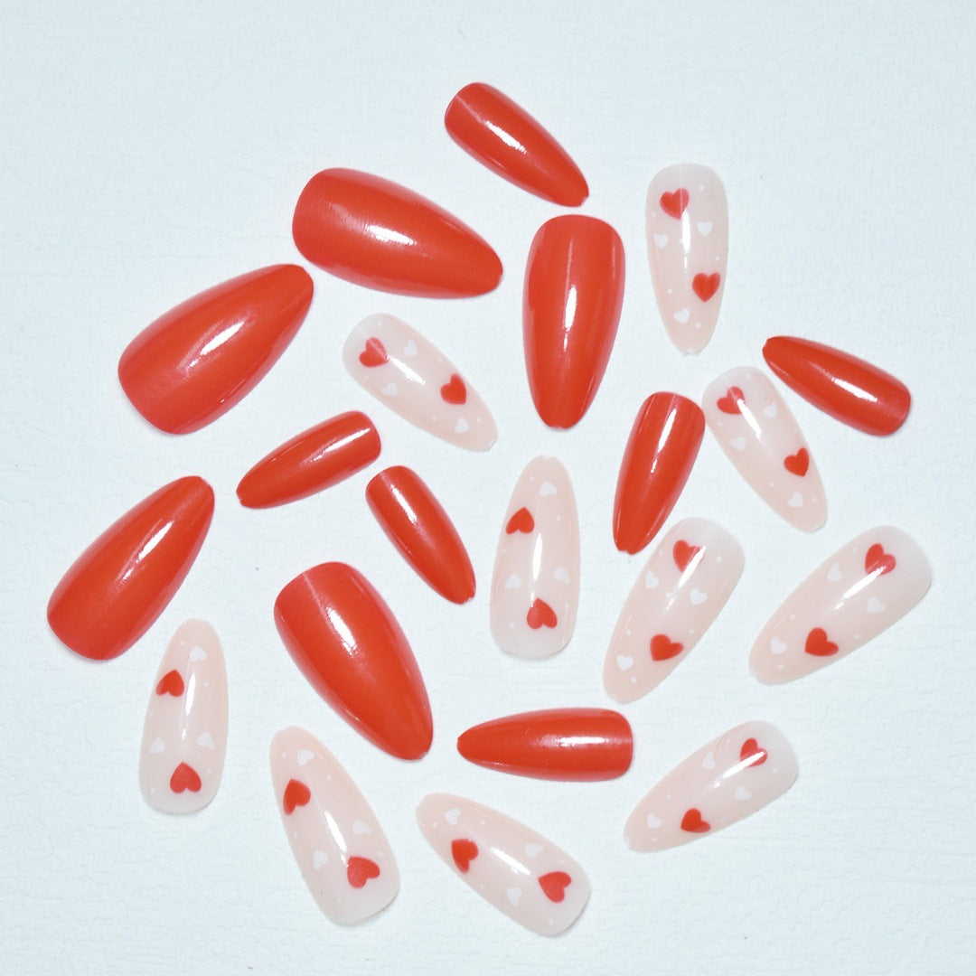 Heart-Themed Nail Art Bowlift