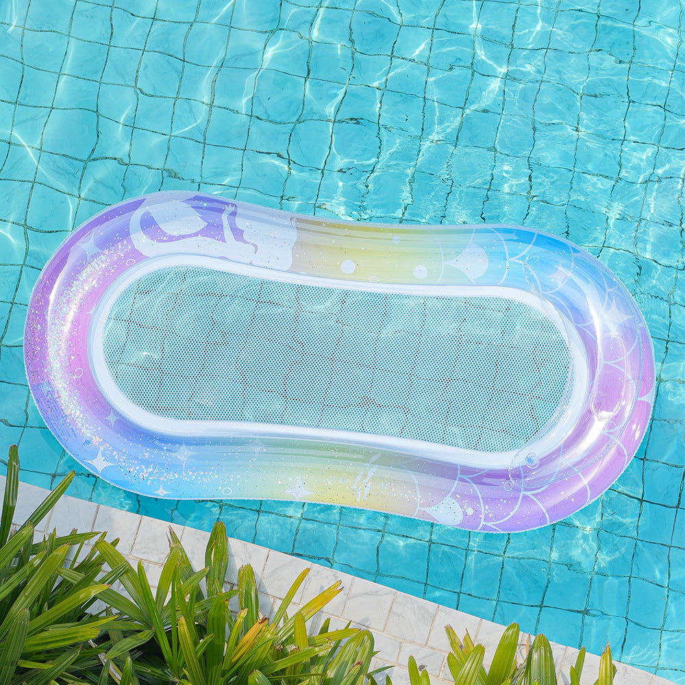 Women Inflatable Water Lounge with Mesh Surface Bowlift