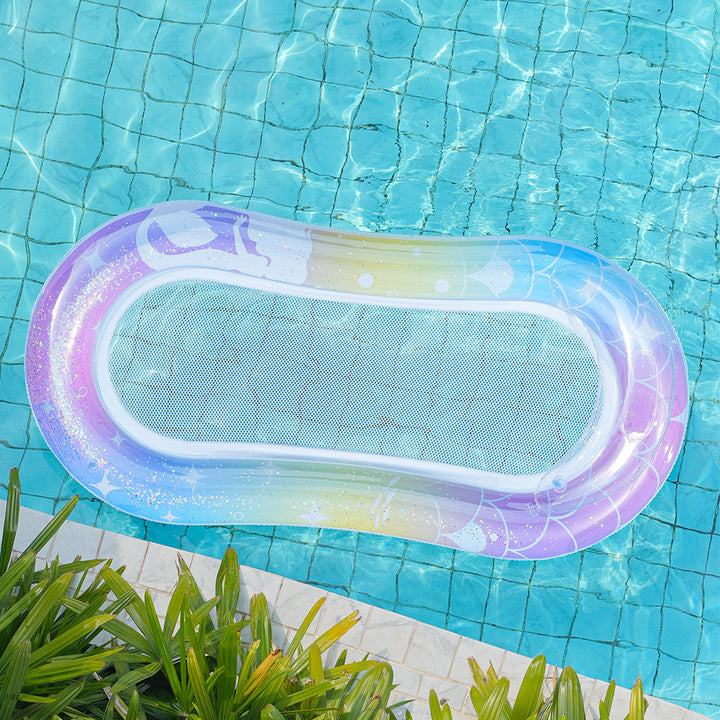 Women Inflatable Water Lounge with Mesh Surface Bowlift