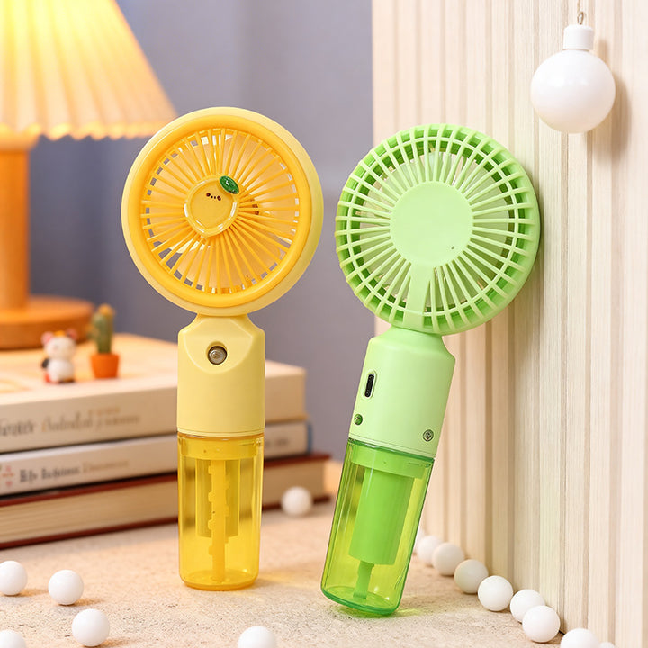 Women's portable USB fan with spray function Bowlift