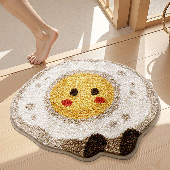 Sushi-Shaped Plush Bath Mat Bowlift