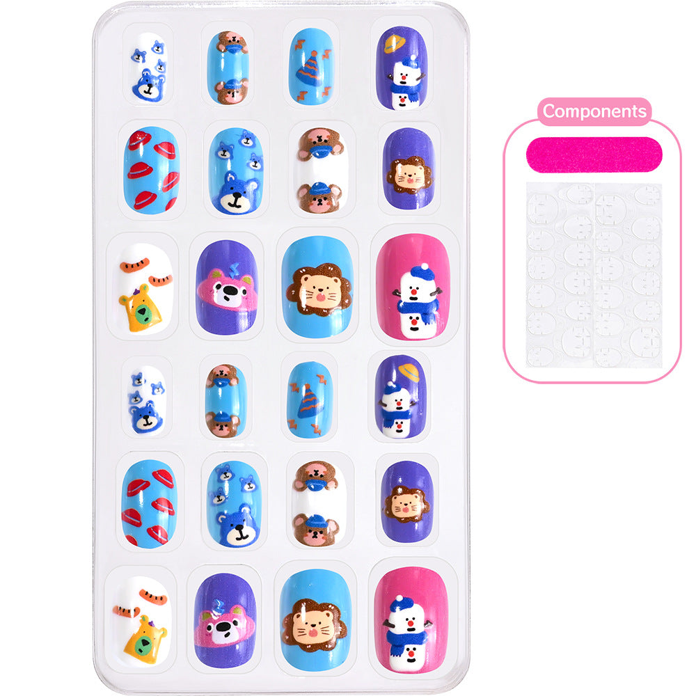 Themed Summer Beach Nail Art Press-On Nails Bowlift