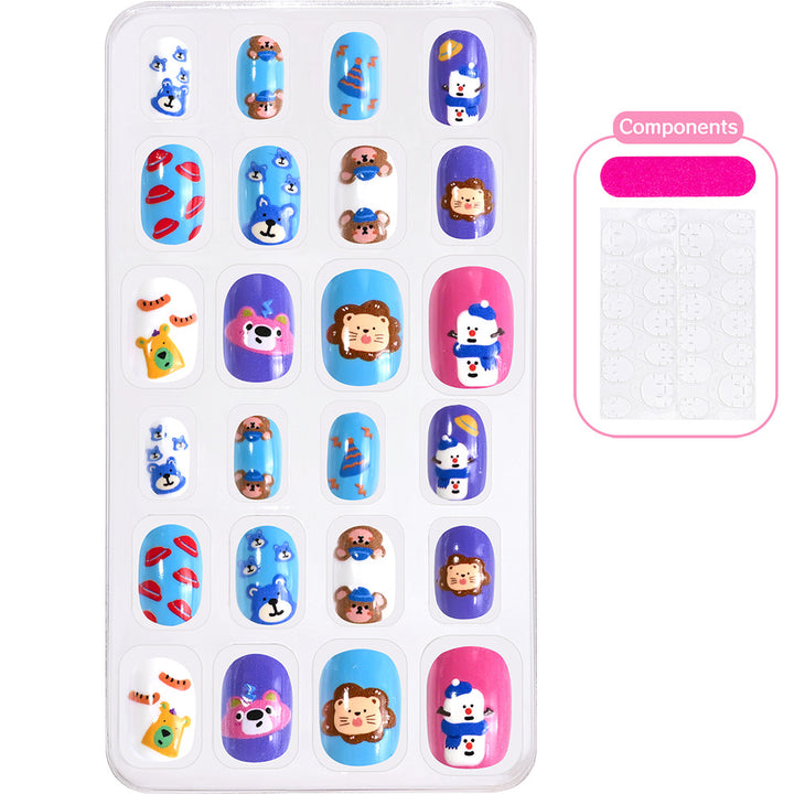 Themed Summer Beach Nail Art Press-On Nails Bowlift