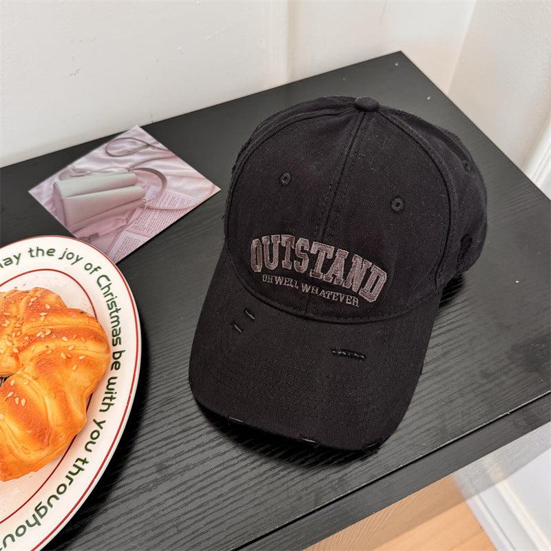 Men's Distressed Graphic Baseball Cap Bowlift 1783922124