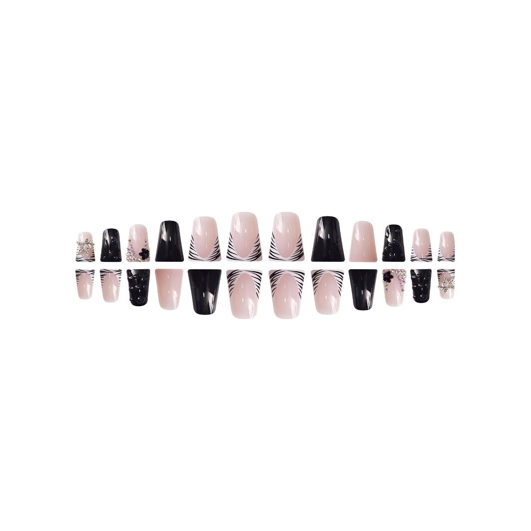 Floral Accent Nail Art Extensions Bowlift