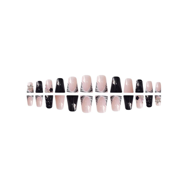 Floral Accent Nail Art Extensions Bowlift