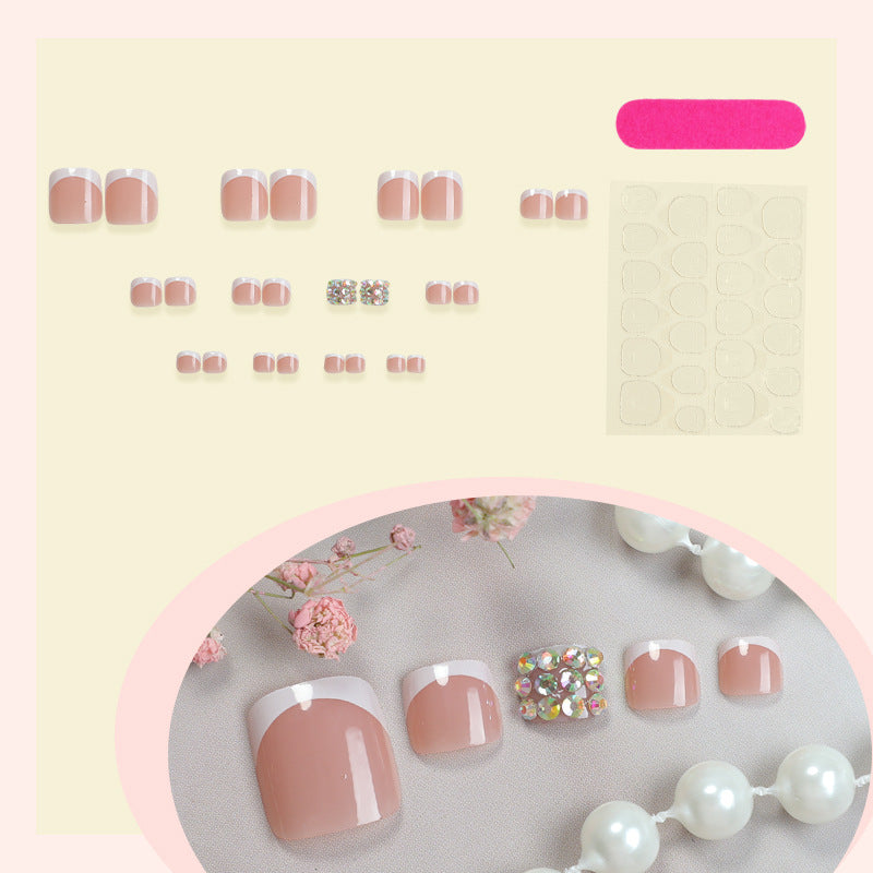 Artificial nail set with glamorous 3D decorations Bowlift