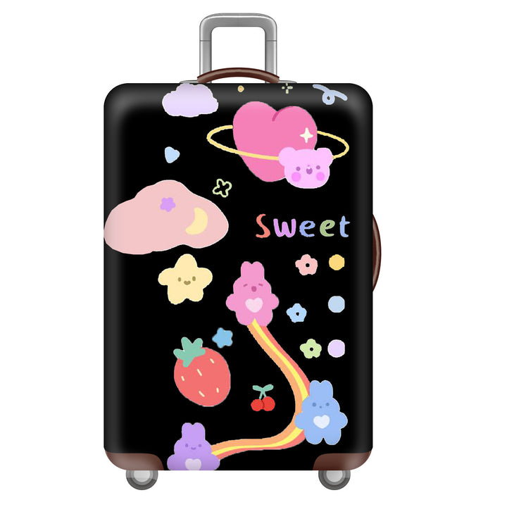 Women's Hard Shell Suitcase with Cheerful Bowlift Design
