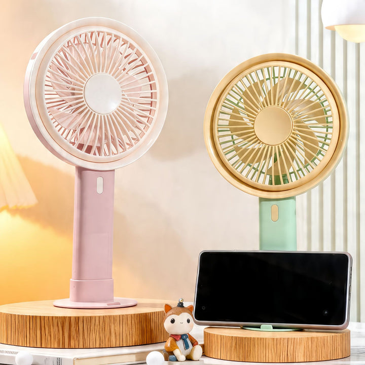 Women Portable Stepless Adjustable Table Fan Bowlift