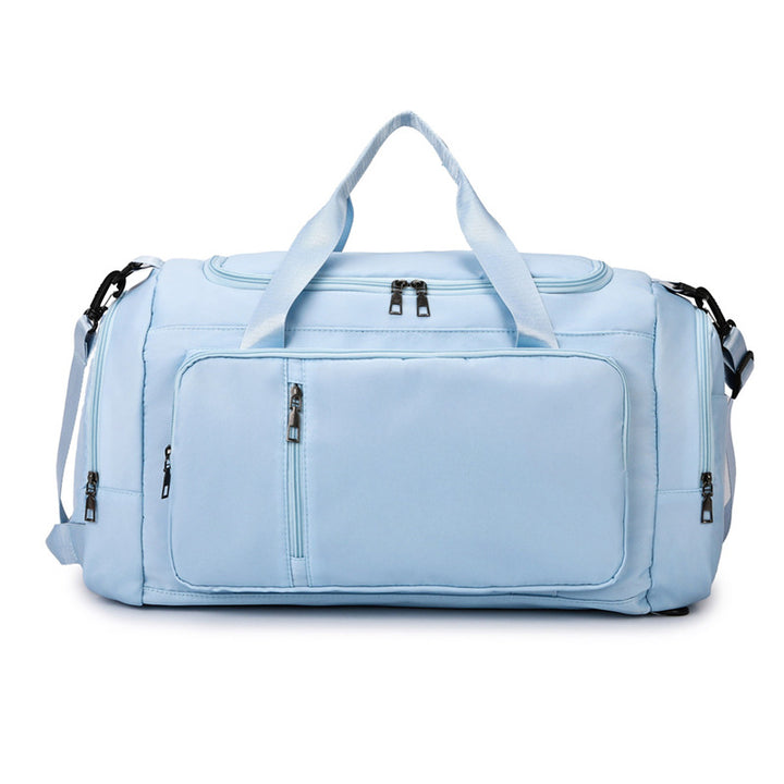 Travel bag with versatile storage and robust zippers Bowlift