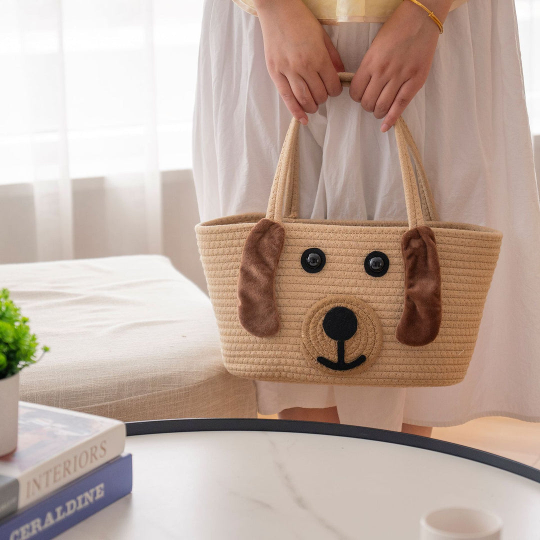 Stylish carrying basket with colorful handles Bowlift
