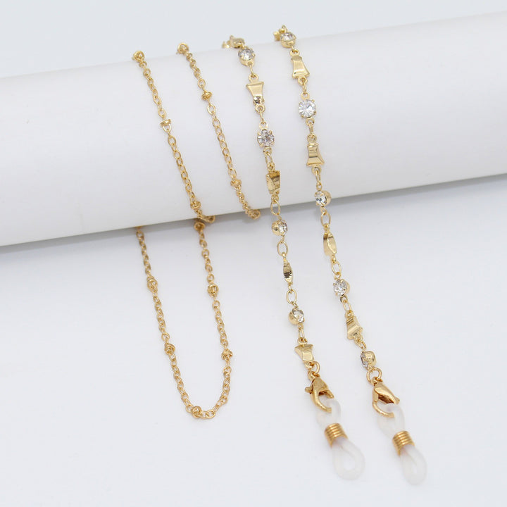 Elegant Crystal Eyewear Chain Bowlift