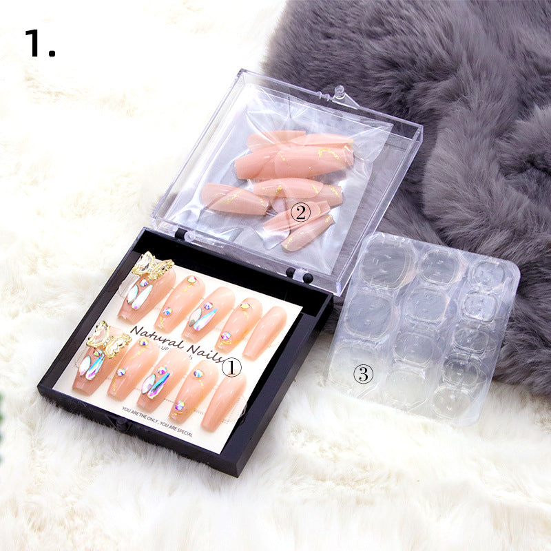 Elegant Pre-Designed Press-On Nail Set Bowlift