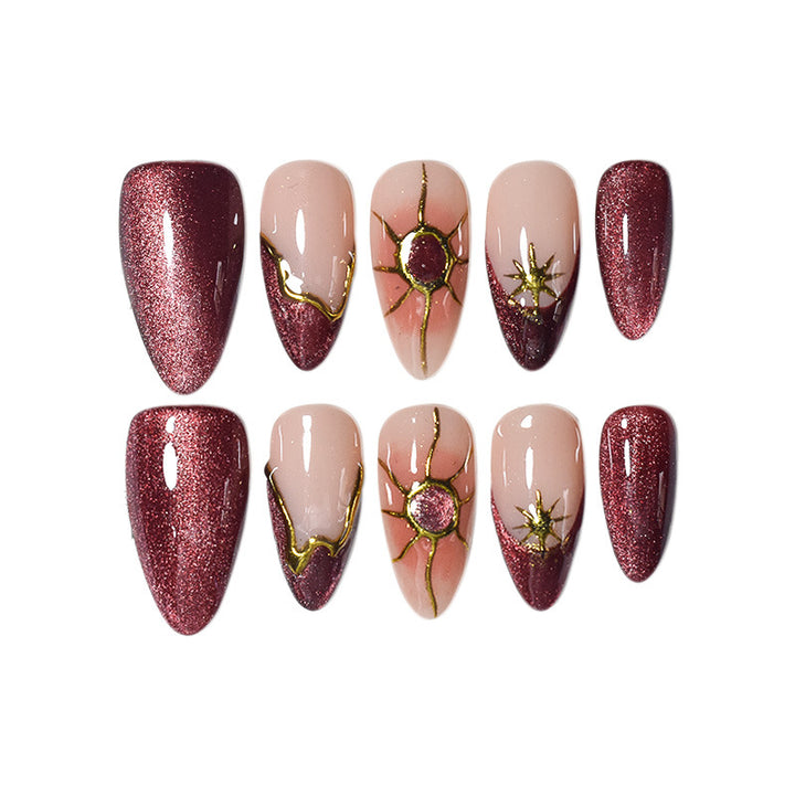 Elegant Pointed Nail Art Extensions Bowlift