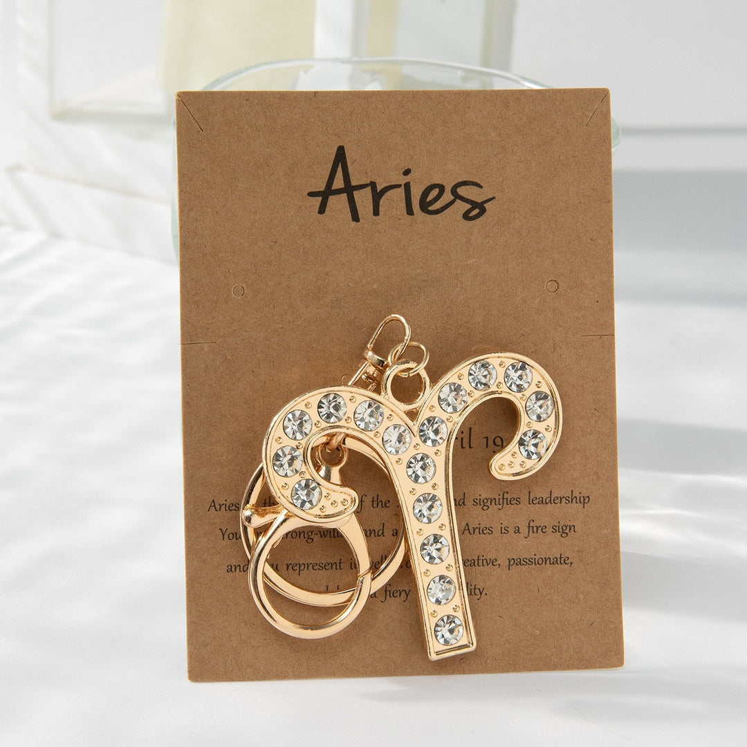 Keychain with Sparkling Bull Symbol Bowlift