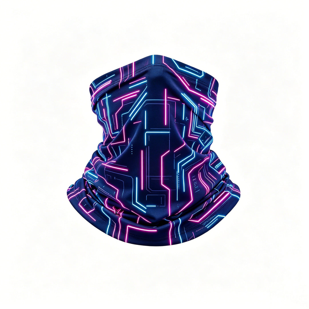 Ladies multifunctional sports neck scarf with digital design Bowlift