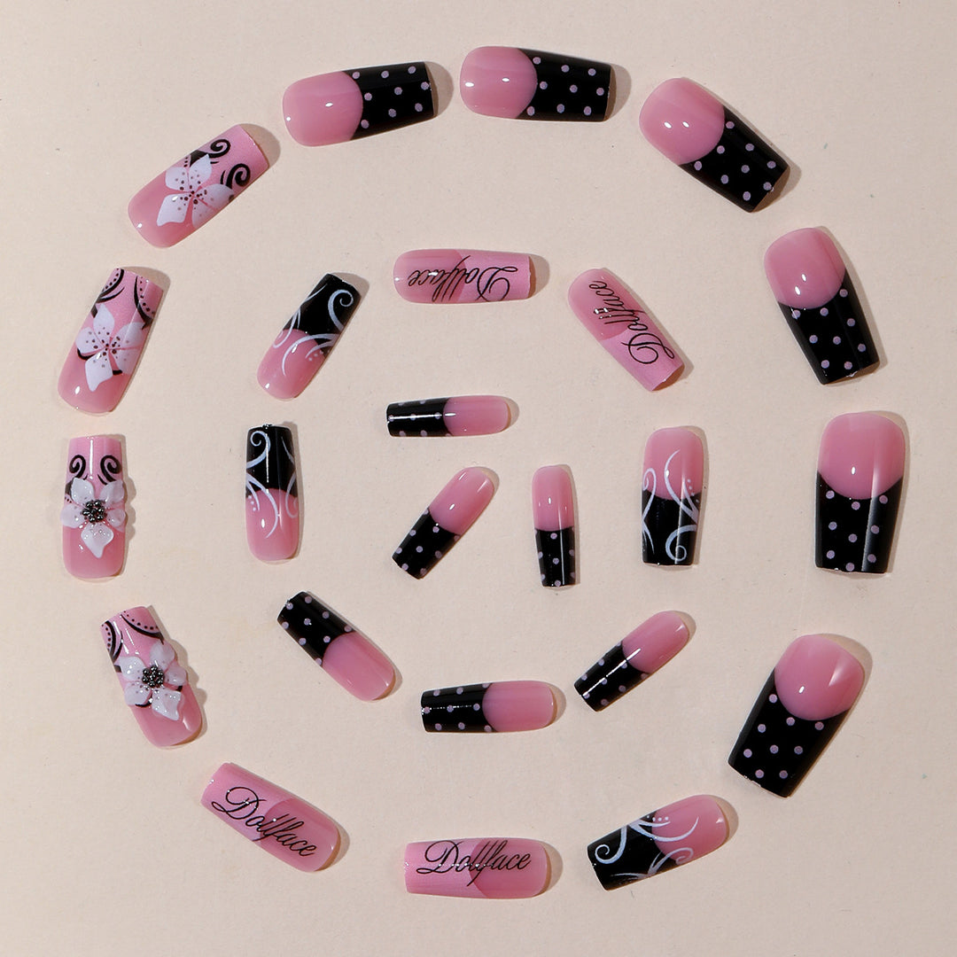 Decorative 3D Acrylic Nail Art Extensions Bowlift