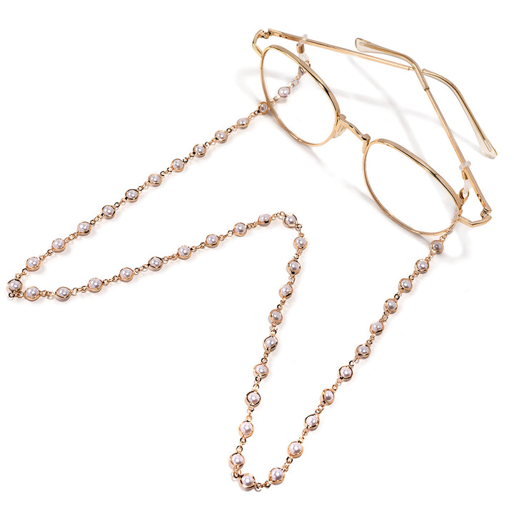 Elegant Pearl Beaded Eyewear Chain Bowlift