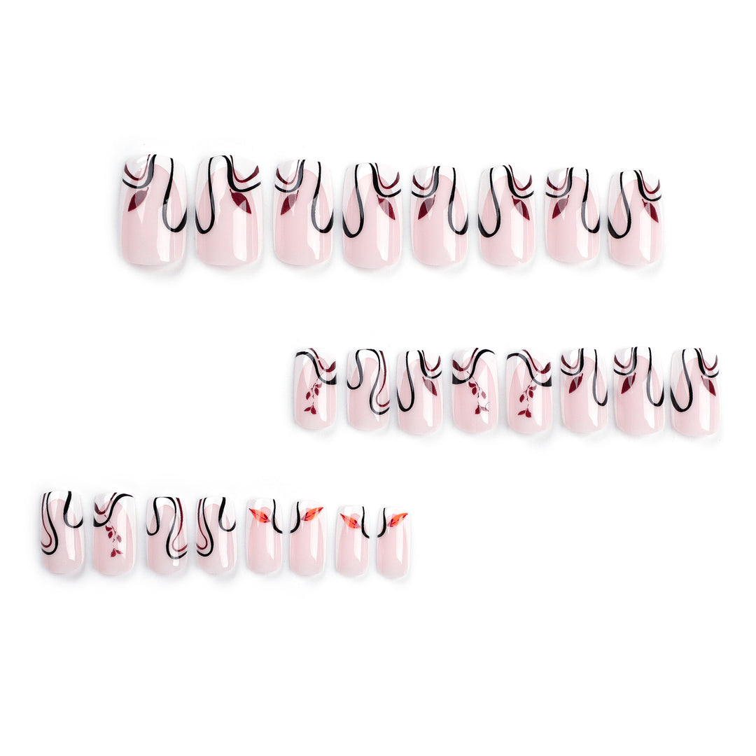 Artful acrylic nails with elegant marble design Bowlift