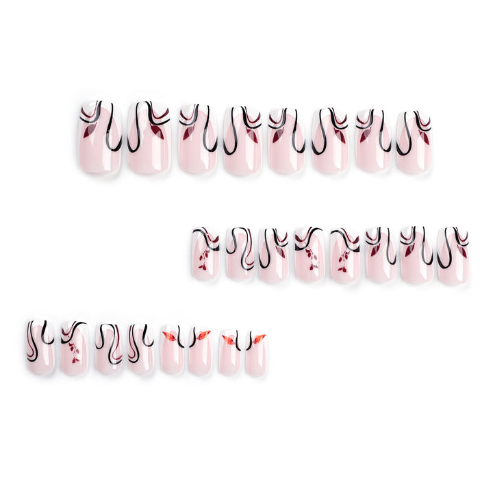 Artful acrylic nails with elegant marble design Bowlift