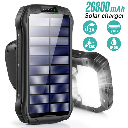 Solar Powerbank with Waterproof Housing and SOS Function Bowlift