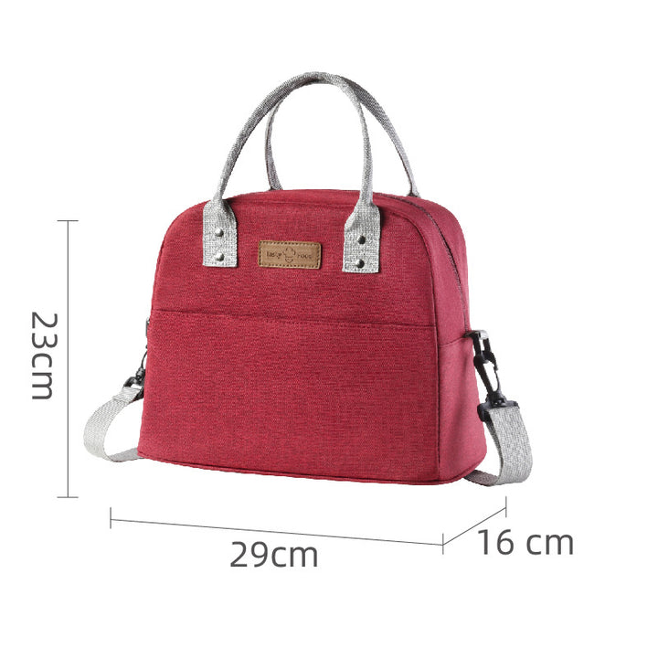 Insulated Lunch Tote with Side Pocket Bowlift