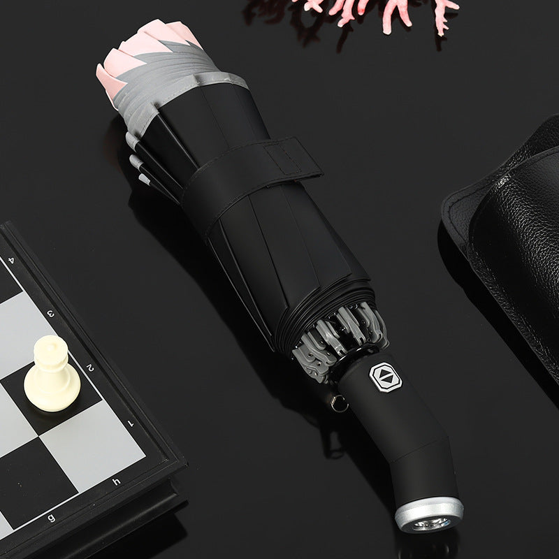 Ladies elegant umbrella with LED light Bowlift