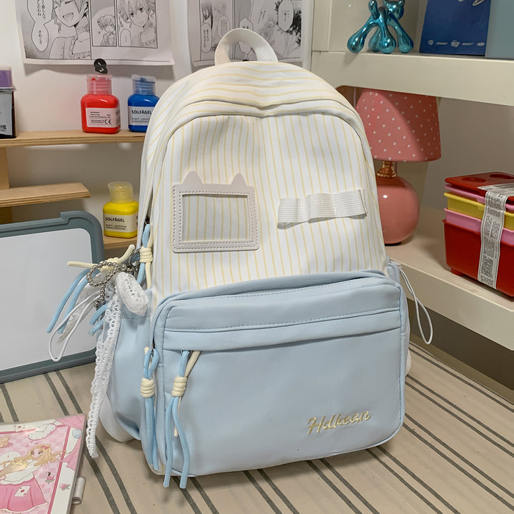 Whimsical Cat-Ear Themed Backpack Bowlift