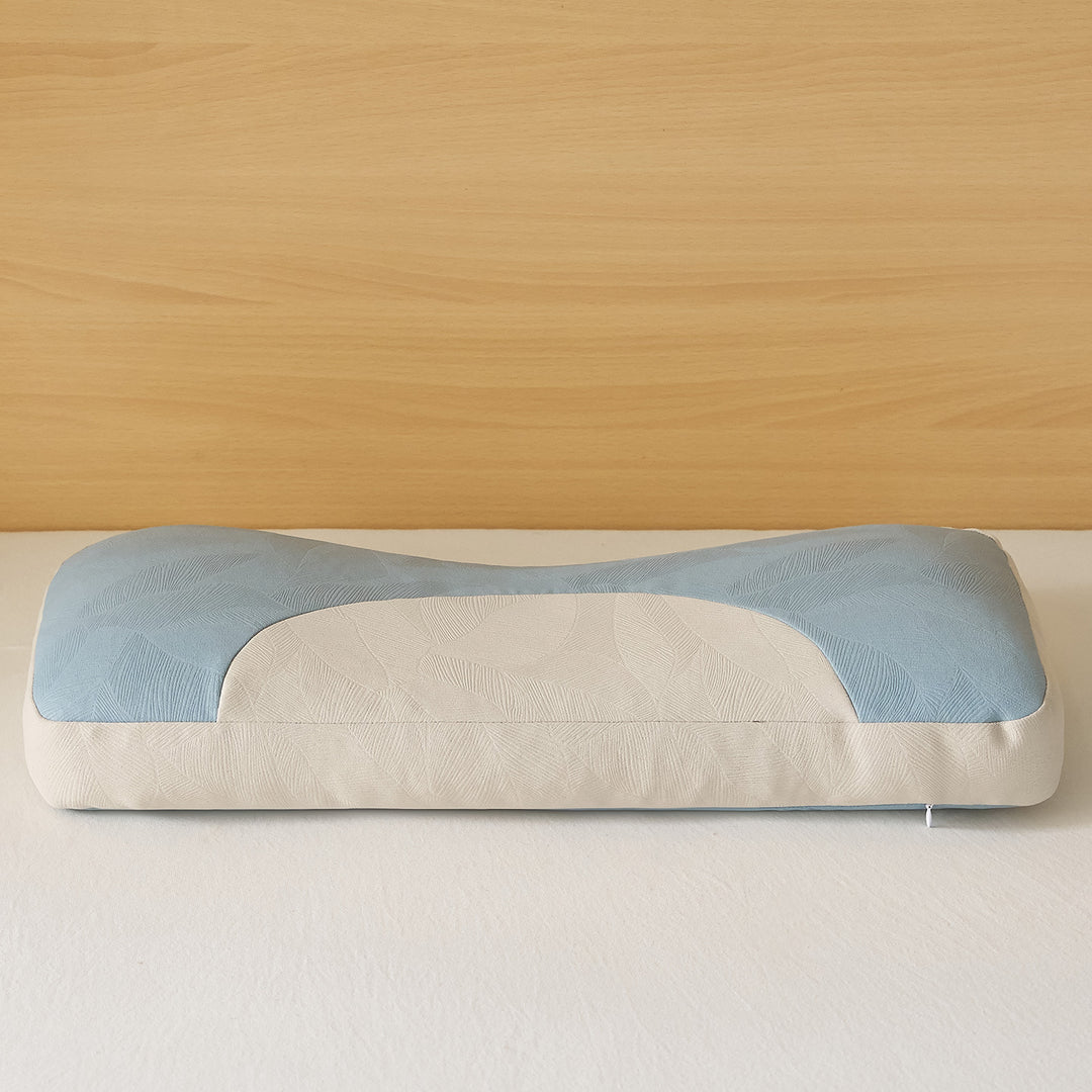 Ergonomic neck roll pillow with innovative pressure relief Bowlift