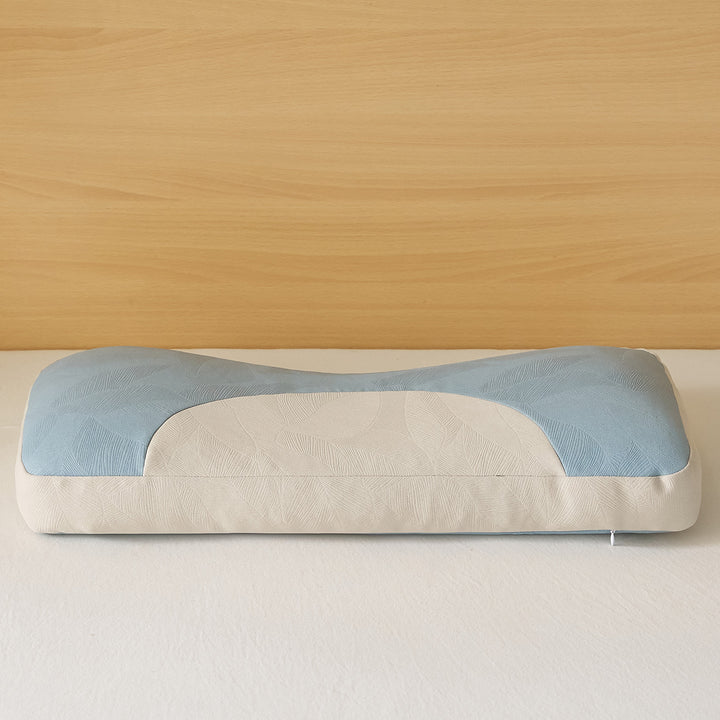 Ergonomic neck roll pillow with innovative pressure relief Bowlift