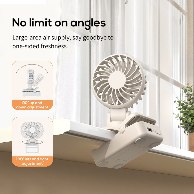 Unisex Compact Clip-On Personal Fan Bowlift