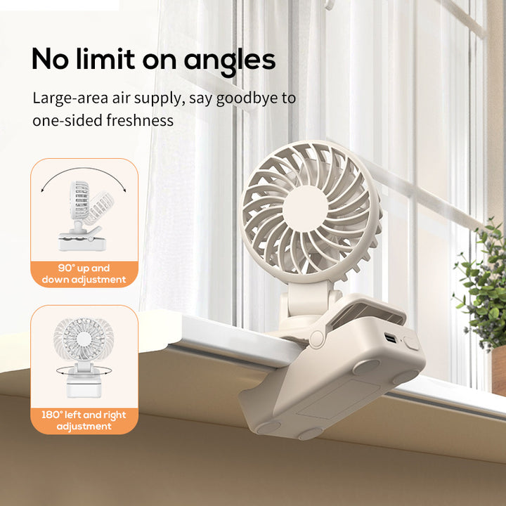 Unisex Compact Clip-On Personal Fan Bowlift