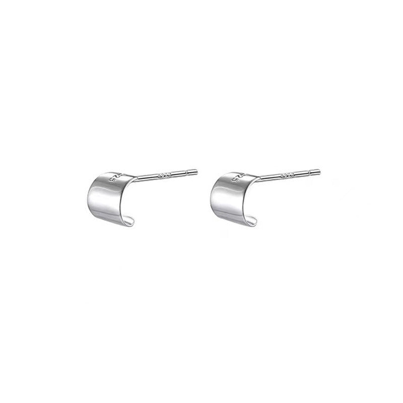 Delicate Silver Stud Earrings Bowlift