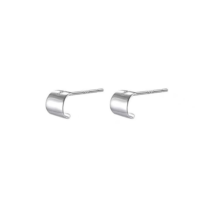 Delicate Silver Stud Earrings Bowlift