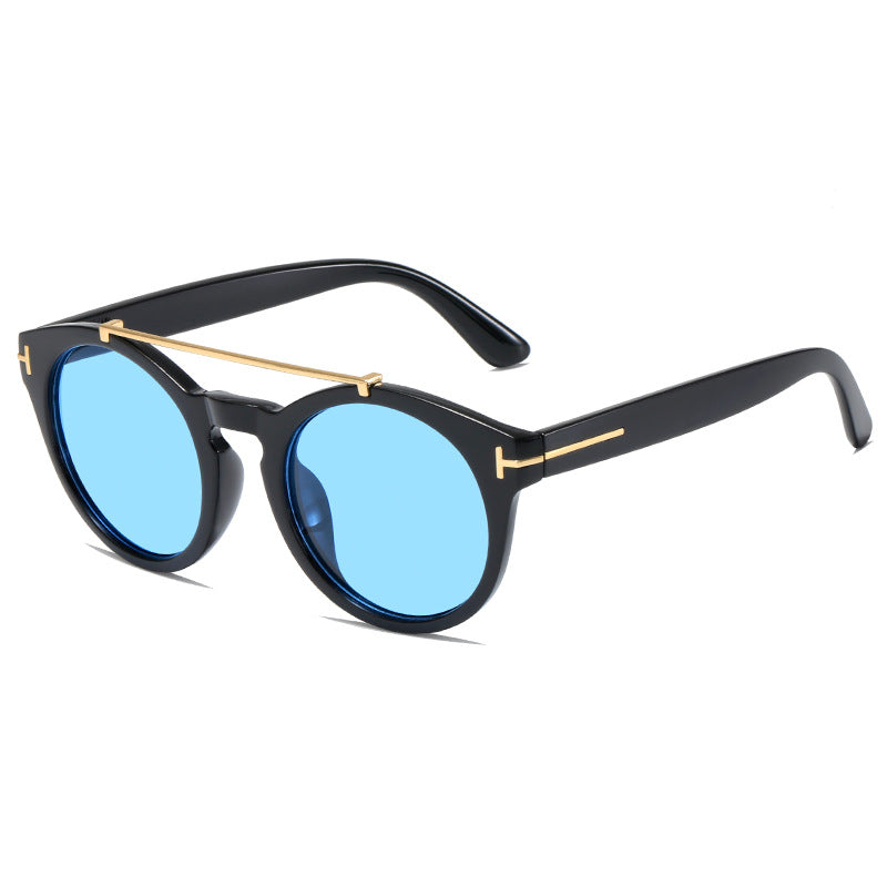 Ladies fashionable sunglasses with elegant round lenses Bowlift