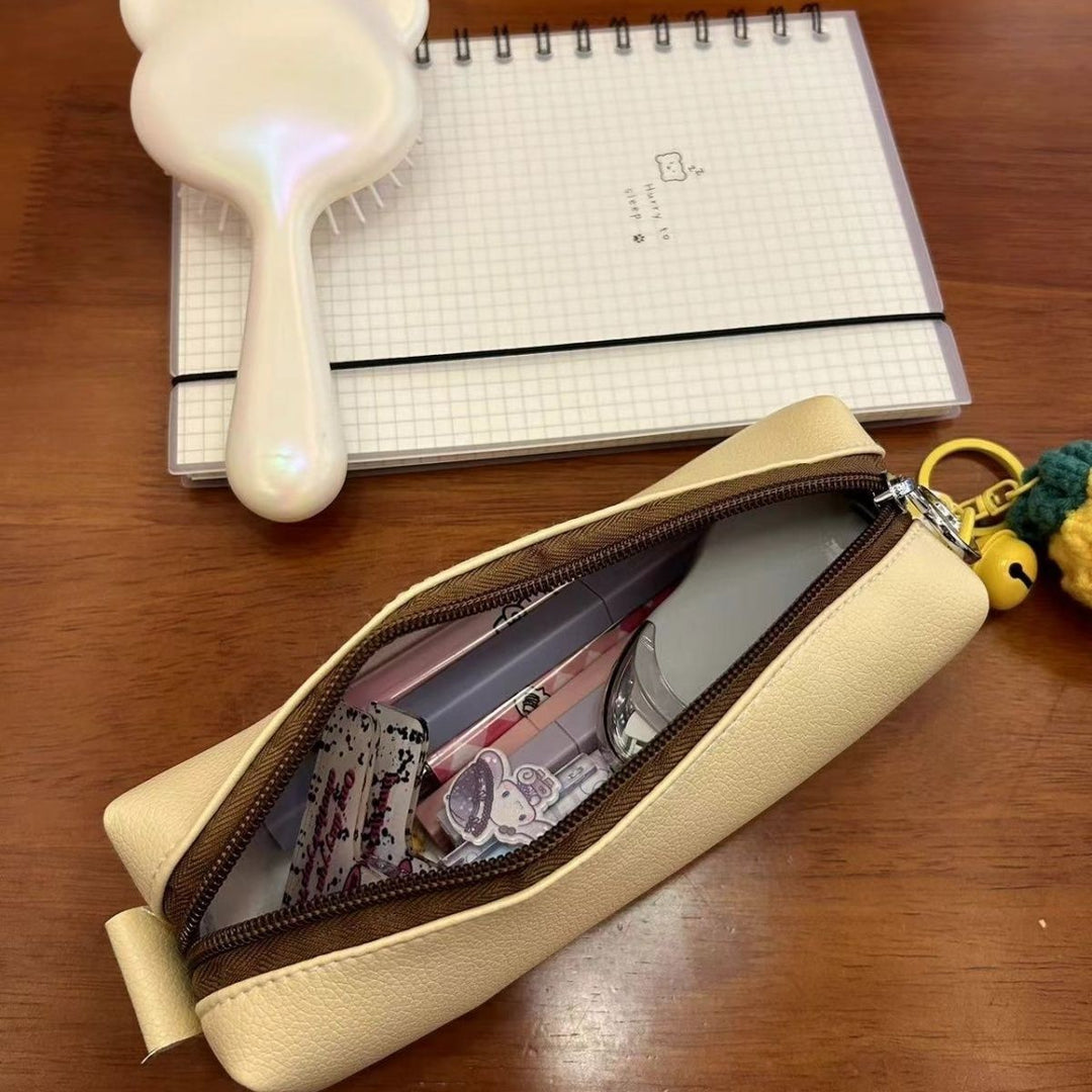 Textured Leather Pencil Case Bowlift