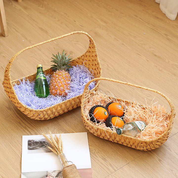 Unisex Handwoven Shopping Basket with Ergonomic Design Bowlift
