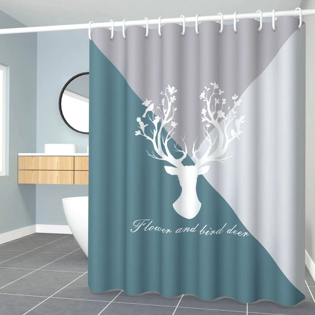Decorative Shower Curtain Bowlift