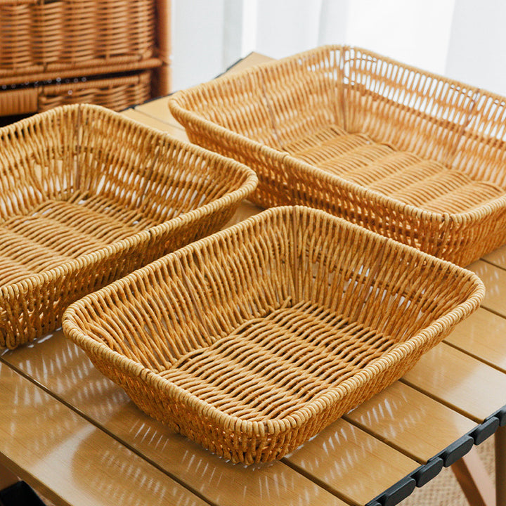 Heart-Shaped Woven Serving Tray Bowlift