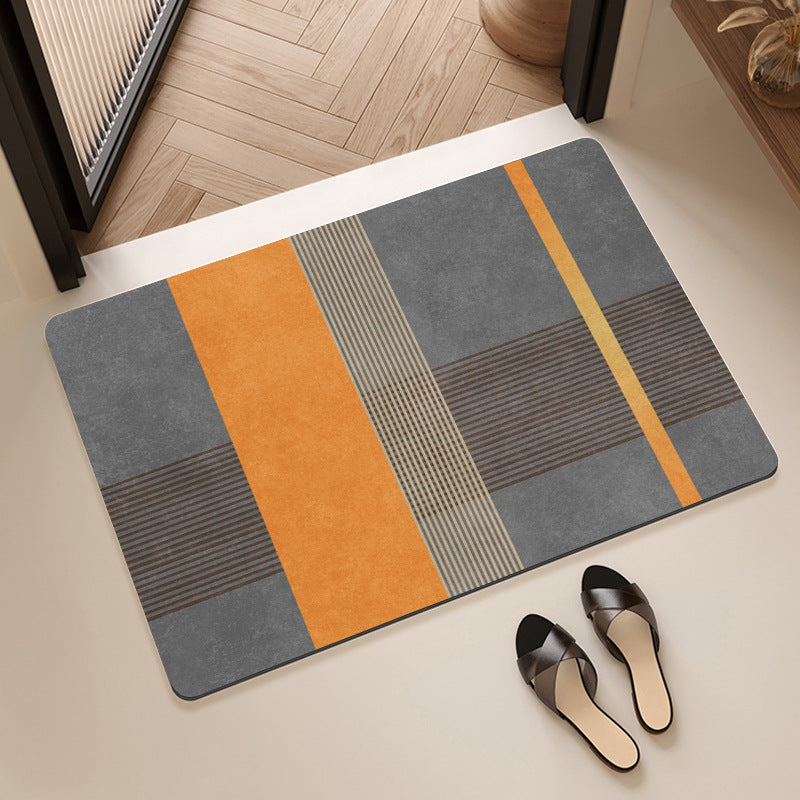 Abstract Geometric Design Bath Mat Bowlift