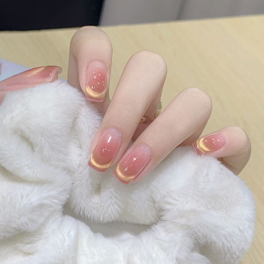 Glossy Ombre Nail Art Bowlift