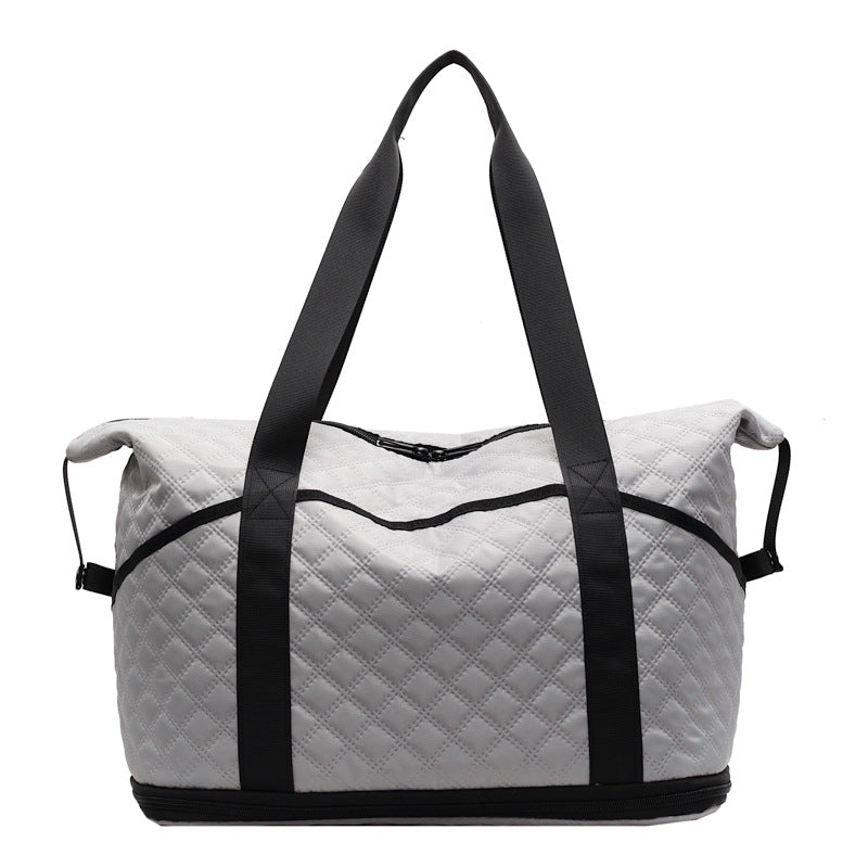 Quilted Travel Weekender Bag Bowlift