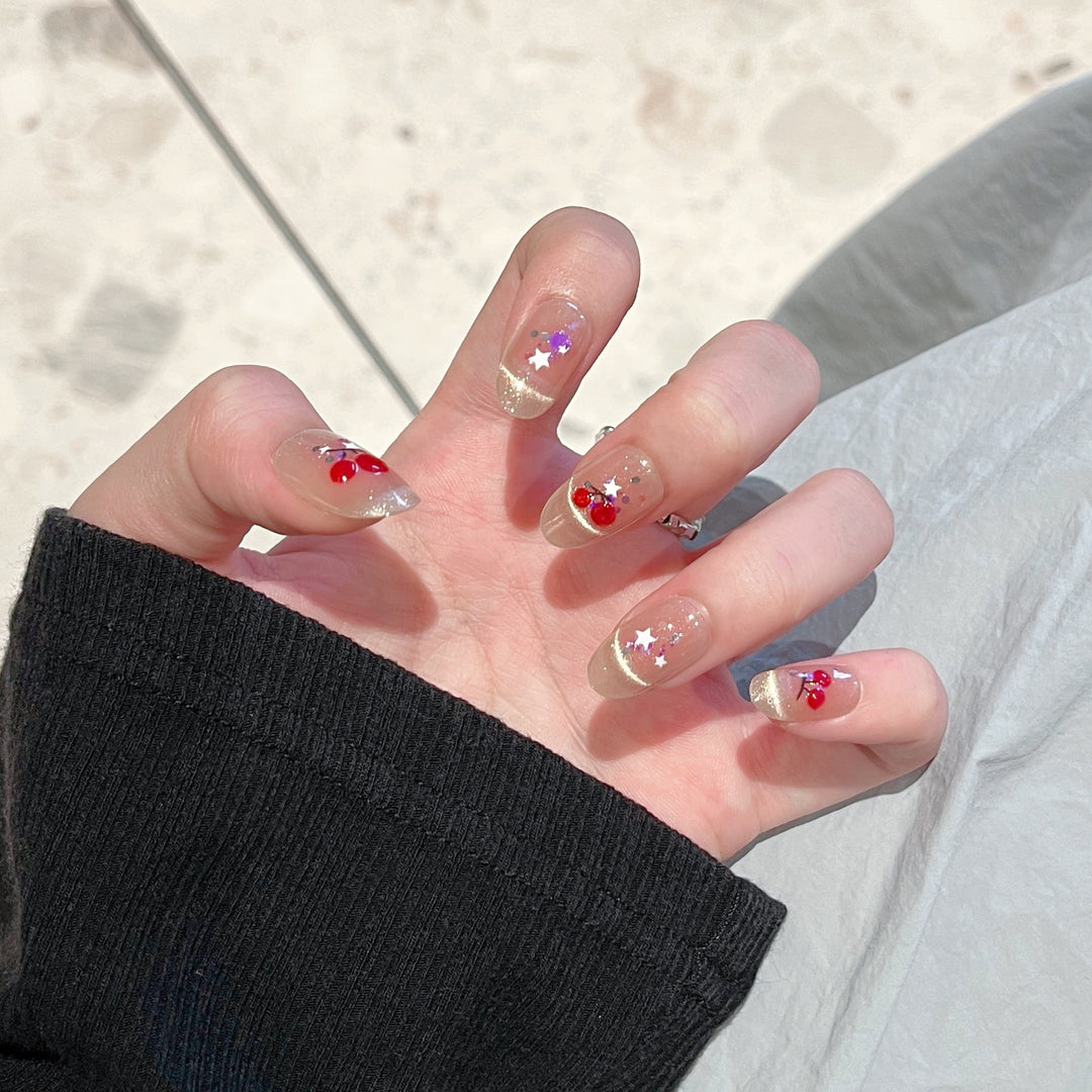 Decorative Press-On Nail Design Set Bowlift