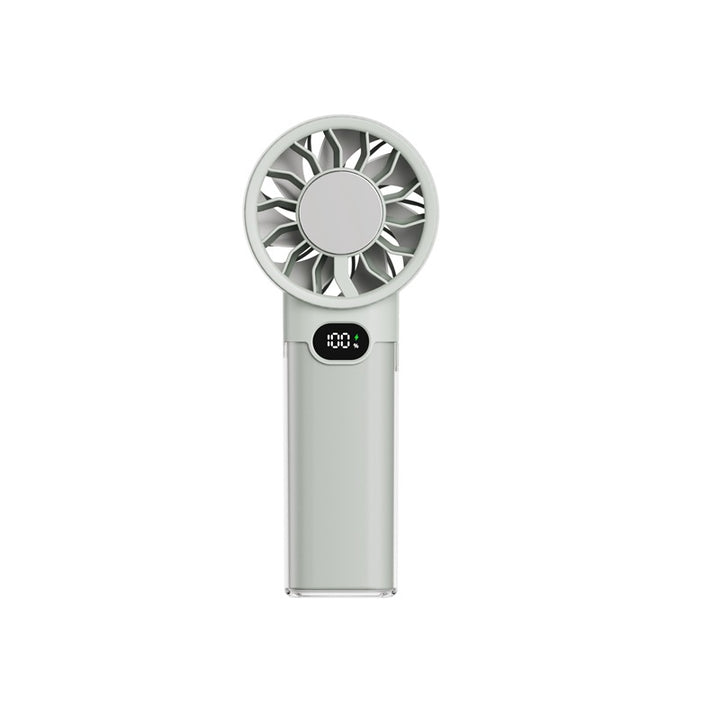 Unisex portable mini fan with LCD display Bowlift